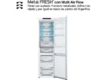 Frigorífico combi - LG GBV5240CSW, Total No Frost, 203 cm, 387 L, DoorCooling+™, FRESHConverter™, Blanco - Imagen 8
