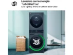 Lavadora secadora - LG WT1210BBF, 12/10 kg, WashTower™, TurboWash™, Inox grafito - Imagen 11