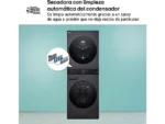 Lavadora secadora - LG WT1210BBF, 12/10 kg, WashTower™, TurboWash™, Inox grafito - Imagen 14