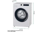 Lavadora carga frontal - Candy BR 412BL8-S, ProWash 500, 12 kg, 1400 rpm, 16 Programas, Motor Inverter, Wi-Fi, Blanco - Imagen 4