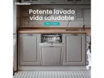 Lavavajillas integrable - Hisense HV673A65, 16 servicios, 7 programas, 59.8 cm, Tercera Bandejea, Wi Fi, Sin Panelar - Imagen 6