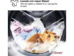 Lavadora carga frontal - LG F4X1009NWK, 9 kg, 1400 rpm, 10 programas, AI Direct Drive™, Steam™, Blanco Marfil - Imagen 8