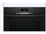 Horno - Bosch HBA572BB3F, Serie 4, Multifunción, Pirolítico, 71 l, 3D Hotair, Función Air Fry, 60 cm, Negro - Imagen 2