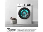 Lavadora carga frontal - Hisense WF1Q8041BW, 8 kg, 1400 Rpm, Función Vapor, Eficiencia A-20%, Blanco - Imagen 10