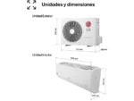 Aire acondicionado Split 1 x 1 - LG PLUSWF18X, 4300 fg/h, Gold Fin™, Tecnología Replace, Wi-Fi, Blanco - Imagen 3