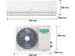 Aire acondicionado Split 1 x 1 - Hisense KC35 Smart Clima, 3000 fg/h, Wi Fi, Autolimpieza, Blanco - Imagen 2