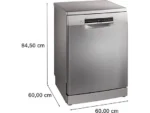 Lavavajillas - Bosch SMS4EKI06E, Serie 4, 13 servicios, 6 programas , 60 cm, Home Connect, Silence Plus, Acero antihuellas - Imagen 4