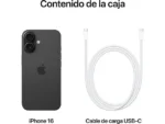 Apple iPhone 16, Negro, 128 GB, 5G, 6.1 " OLED Super Retina XDR, Chip A18 Bionic, iOS - Imagen 9