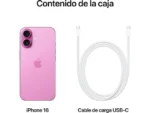 Apple iPhone 16, Rosa, 128 GB, 5G, 6.1  OLED Super Retina XDR, Chip A18 Bionic, iOS - Imagen 7