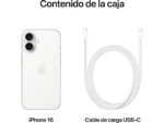 Apple iPhone 16, Blanco, 128 GB, 5G, 6.1 " OLED Super Retina XDR, Chip A18 Bionic, iOS - Imagen 9