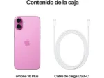 Apple iPhone 16 Plus, Rosa, 256 GB, 5G, 6.7  OLED Super Retina XDR, Chip A18 Bionic, iOS - Imagen 9