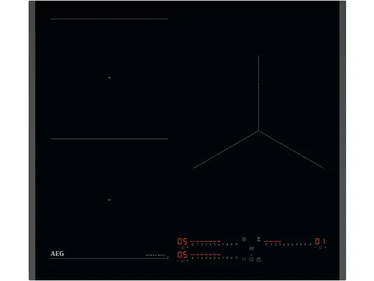 ASSET_MMS_152299124.webp Placa inducción - AEG TI63IQ1BFB, 3 zonas, Zona grande 28 cm, Sensor de ebullición, 59 cm, Negro - Imagen 1