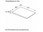 Placa inducción - Bosch PID775HC1E, 3 zonas, DirectSelect, PerfectFry Plus, 70 cm, Negro - Imagen 6