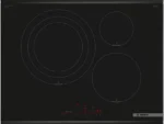 Placa inducción - Bosch PID775HC1E, 3 zonas, DirectSelect, PerfectFry Plus, 70 cm, Negro