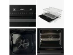 Horno - Hisense BSA66346ADBG, Multifunción, Hidrolítico, 77 l, 59.5 cm, WiFi, Doble Grill, Air Fry, Negro - Imagen 12