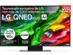 TV QNED MiniLED 50" - LG 50QNED87A6D, UHD 4K, Procesador Inteligente α7 AI Processor 4K Gen8, Smart TV, DVB-T2 (H.265), Ashed Blue