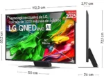 TV QNED MiniLED 50" - LG 50QNED87A6D, UHD 4K, Procesador Inteligente α7 AI Processor 4K Gen8, Smart TV, DVB-T2 (H.265), Ashed Blue - Imagen 2