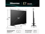 TV QLED 55" - Hisense 55E7Q, UHD 4K, Quad Core/MT9603, IA 4K Upscaler, Modo Juego Plus, Sensor de luz, Negro - Imagen 2