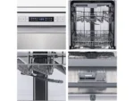 Lavavajillas - Hisense HS623D10X, 14 servicios, 7 programas, 60 cm, Media Carga, Tercera bandeja, Inox - Imagen 9