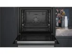 Horno - Siemens HB578GES3, Serie IQ500, Multifunción, Pirolítico e hidrolítico, 71 l, Humid Clean, PerfectCooking 3D, 60 cm, Negro - Imagen 3