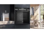 Horno - Siemens HB578GES3, Serie IQ500, Multifunción, Pirolítico e hidrolítico, 71 l, Humid Clean, PerfectCooking 3D, 60 cm, Negro - Imagen 4