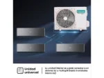 Aire acondicionado Split 1 x 1 - Haier FLEXIS -S, 4558 fgh, Sensor ECO, Control por Wi-Fi integrado, Self-Clean, Silencioso, Negro - Imagen 4