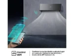 Aire acondicionado Split 1 x 1 - Haier FLEXIS -S, 4558 fgh, Sensor ECO, Control por Wi-Fi integrado, Self-Clean, Silencioso, Negro - Imagen 8