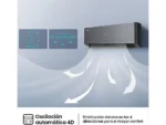 Aire acondicionado Split 1 x 1 - Hisense QH50BV0BG 4300 fgh, WiFI, IA Smart, A+++, Autolimpieza, Negro - Imagen 11