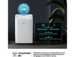 Aire acondicionado portátil - Hisense APC09QC, 2236 fg/h, 3 velocidades, Deshumidificador, Super Cool, Mando a distancia, Kit Ventana, Wi-Fi, Blanco - Imagen 5