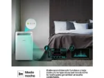 Aire acondicionado portátil - Hisense APC09QC, 2236 fg/h, 3 velocidades, Deshumidificador, Super Cool, Mando a distancia, Kit Ventana, Wi-Fi, Blanco - Imagen 6