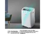 Aire acondicionado portátil - Hisense APC09QC, 2236 fg/h, 3 velocidades, Deshumidificador, Super Cool, Mando a distancia, Kit Ventana, Wi-Fi, Blanco - Imagen 7