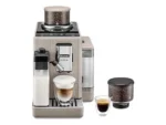 Cafetera superautomática - De'Longhi Rivelia EXAM440.55.BG, 1450W, 19bar, Molinillo integrado,LatteCremaHot, Depósito leche, Táctil, 16 recetas, Beige
