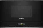 Microondas integrable - Siemens BF722R1B1, SerieIQ700, 1220 W, 5 niveles, Limpieza humidClean, Función cookControl, 21 l, Negro