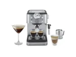 Cafetera express - De'Longhi Classic EM450.M, 1325 W, 15 bar, 1.7 l, Capacidad para 2 tazas, Metal