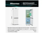 Frigorífico combi - Hisense RB390N4AWE1 , Puerta reversible, Congelamiento rápido, No Frost, 186 cm, 304 l, Blanco - Imagen 13