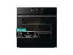 Horno a vapor - Hisense BSA66346PBG, Multifunción, Pirolítico, 77 l, WiFi, Cocción simultánea, Modo Air Fry, 56.4 cm, Negro