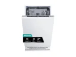 Lavavajillas integrable - Hisense HV543D10, 11 servicios, 7 programas, 44.8 cm, Tercera bandeja, Inverter, Sin Panelar