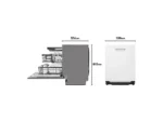 Lavavajillas integrable - LG DB476TXS, 14 servicios, 10 programas, 60 cm, TrueSteam™, Tercera bandeja, Sin panelar - Imagen 7