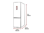 Frigorífico combi - ok. OFK 651 E W, Compresor, 180 cm, 262 l, Pies ajustables, Blanco - Imagen 7