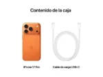 Apple iPhone 17 Pro, Naranja cósmico, 1 TB, 5G, 6.3 " OLED Super Retina XDR, Chip A19 Pro, iOS - Imagen 8