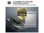Lavavajillas - LG DF375HVS, 14 servicios, 10 programas, 60 cm, LED táctil, Tercera bandeja, TrueSteam™, QuadWash™, Inox antihuellas - Imagen 4