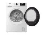 Secadora bomba de calor - Hisense DHQE900UWDC, 9 kg, 16 programas, Anti arrugas, Secado automático, Blanco. - Imagen 5