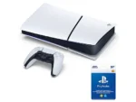 Consola - Sony PS5 Slim Digital Edition, 825 GB SSD, 4K, Chasis E, Blanco + Tarjeta PS Plus 20€