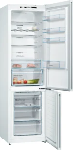 Frigorífico dos puertas - Bosch KGN39VWDC, Serie 4, Total NoFrost, 203 cm, 368 l, Cajón VitaFresh, Sistema MultiAir Flow, Blanco - Imagen 3