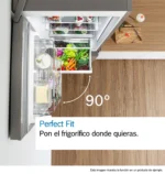 Frigorífico dos puertas - Bosch KGN39VWDC, Serie 4, Total NoFrost, 203 cm, 368 l, Cajón VitaFresh, Sistema MultiAir Flow, Blanco - Imagen 12