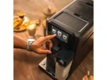 Cafetera superautomática - Cecotec Cremmaet Latte, 19 bar, 1300W, Depósito de leche 400ml, Depósito de agua 1.1L, Display táctil, Molinillo, Negro - Imagen 3