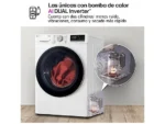 Secadora bomba de calor - LG RH90V9AV3N, 9 kg, 14 programas, Eco Hybrid™, ThinQ™, Blanco - Imagen 6
