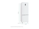 Frigorífico combi - Candy CCG5T718EW1, No Frost, 185.5 cm, Ancho especial 70 cm, 442 l, Tecnología Circle Fresh, Blanco - Imagen 3