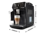 Cafetera superautomática - Philips 5500 Series EP5541  15 bar, 1500 W, Deposito 1.8 l, Deposito leche 0.26 l, 2 tazas, Negro - Imagen 7