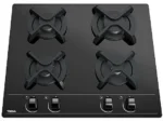 Placa de gas - Teka GBC 6400, 4 zonas, Gas natural, Mandos frontales ergonómicos, 60 cm, Negro - Imagen 3